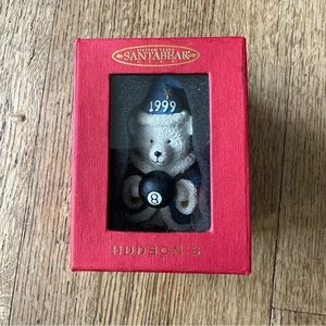 Hudson 1999 “SANTA BEAR" Ornament Wizard 8 Ball